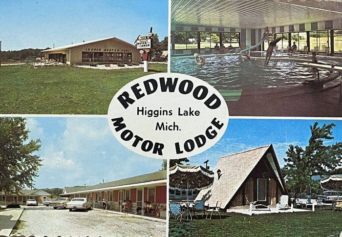 Great Escape Motor Lodge (Redwoood Motor Lodge) - Vintage Postcard (newer photo)